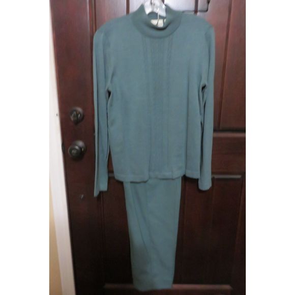 APPLE SEEDS A 3 PIECE PANTS SUIT GREEN SIZE 8 - Picture 4 of 7